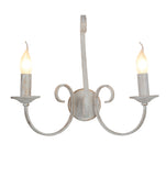 WANDLICHT ""BARQUIS"" 2 LICHTS ANTIEK WIT  ART NR: 23416171/