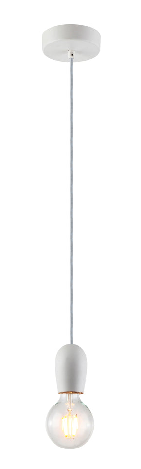 PENDELLAMP """NOBAR "" 1 LICHTS KLEUR MAT/WIT ART NR: 23416240/
