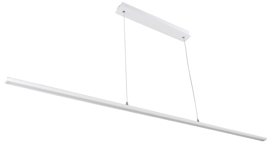 MODERNE PENDELLAMP "" NINO "" 1800MM 1 LICHTS LED BUIS  MAT/ WIT  ART NR: 23418121/