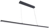 MODERNE PENDELLAMP ""NINO "" 1200MM   1 LICHTS LED BUIS  MAT/ ZWART  ART NR: 23418125/