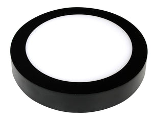 PLAFOND SPOT ""LUKE"" 1 LICHTS ROND  225  ZWART  ART NR: 23422107/