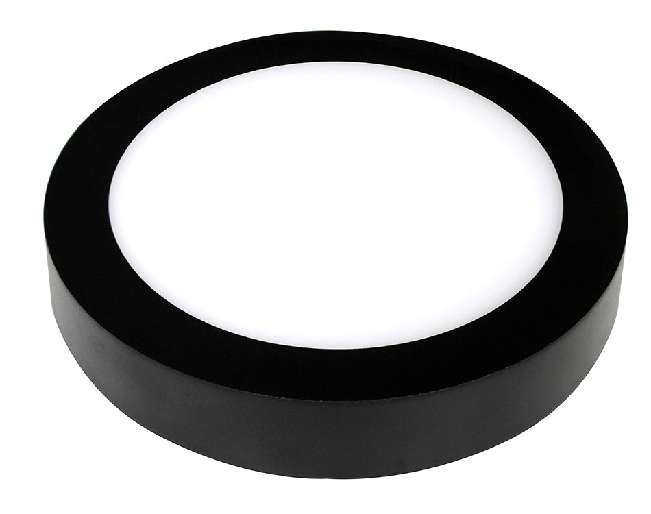 PLAFOND SPOT ""LUKE"" 1 LICHTS ROND  225  ZWART  ART NR: 23422107/