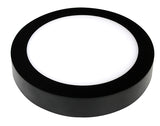 PLAFOND SPOT ""LUKE"" 1 LICHTS ROND  225  ZWART  ART NR: 23422107/