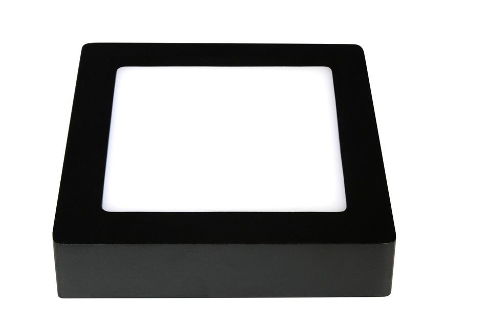 PLAFOND SPOT ""LUKE"" 1 LICHTS VIERKANT  175  ZWART  ART NR: 23422116/