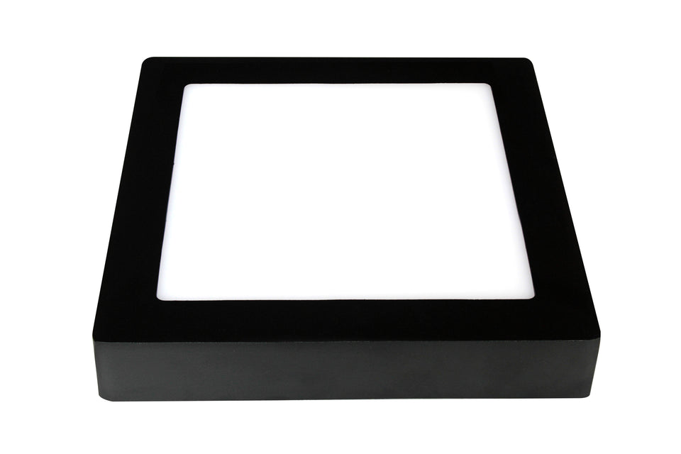 PLAFOND SPOT ""LUKE"" 1 LICHTS VIERKANT  235 ZWART  ART NR: 23422117/