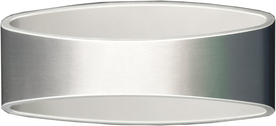 WANDSPOT ""YRA""  LED  OVAAL  GESCHUURD/ALU   ART NR: 23425052/