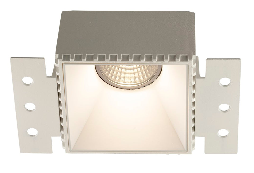 INBOUW SPOT "" ASSO ""  VIERKANT  80MM  ZWART     ART NR: 23426211/