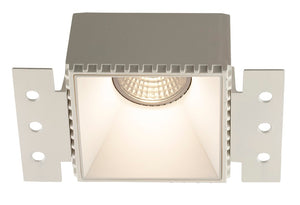INBOUW SPOT "" ASSO ""  VIERKANT  80MM  WIT     ART NR: 23426210/