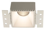 INBOUW SPOT "" ASSO ""  VIERKANT  80MM  WIT     ART NR: 23426210/