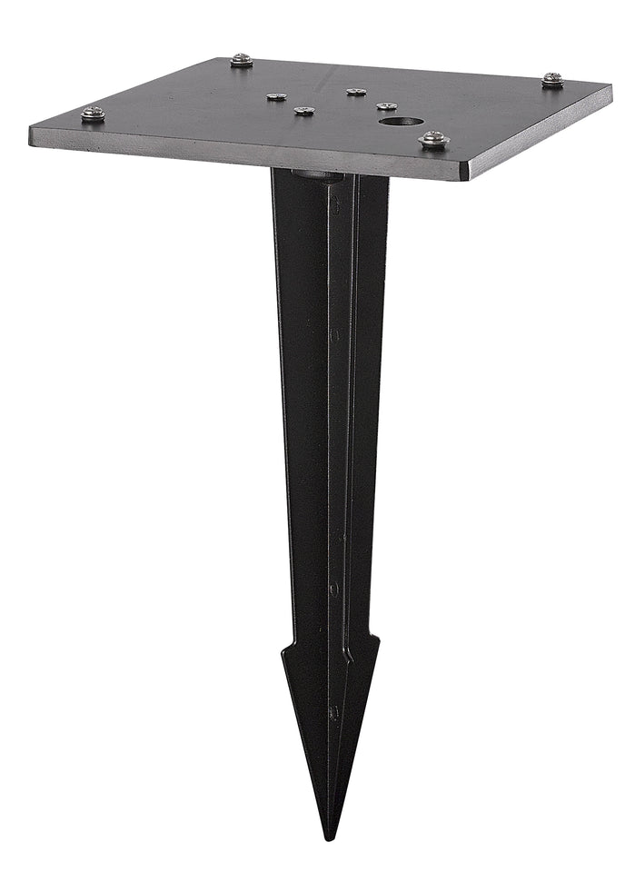 OUTDOOR GRONDSPOT ""FERES"" VIERKANT INCL ANKER  ZWART  ART NR: 23429015/