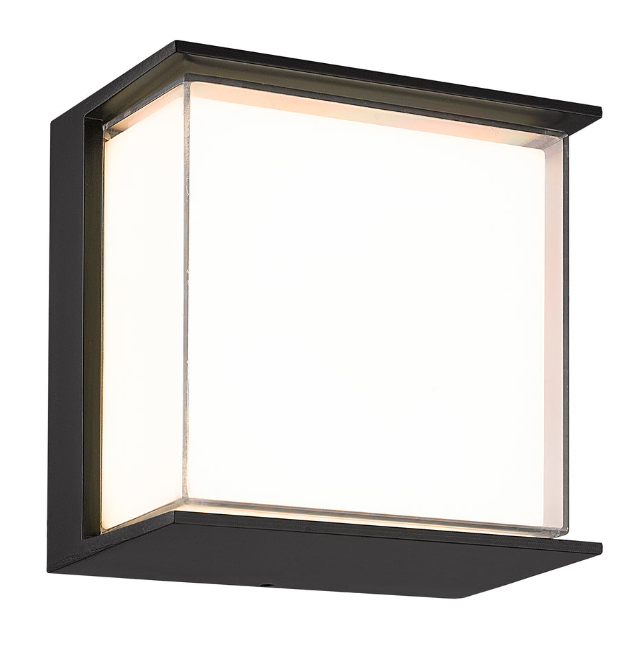 OUTDOOR WANDSPOT  ""PASLAN""  ZWART  ART NR: 23429025/