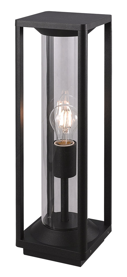 OUTDOOR GRONDSPOT ""SELSO"" VIERKANT INCL ANKER  ZWART  ART NR: 23429072/