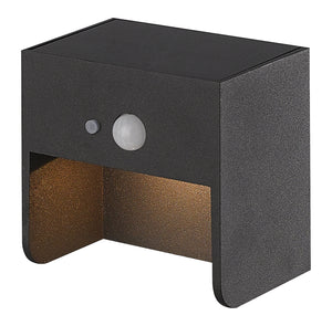 OUTDOOR WANDSPOT ""KARDIN"" SOLAR AANGEDREVEN  ZWART  ART NR: 23429078/
