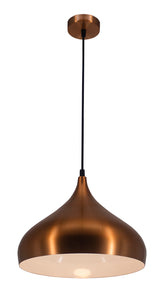 BONIN HANGLAMP DE LUXE  MAT/KOPER/WIT   42       ART NR 23432002/