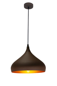 BONIN HANGLAMP DE LUXE  BRUIN/GOUD    32   ART NR 23432013/