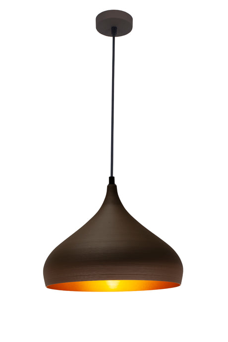 BONIN HANGLAMP DE LUXE  BRUIN/GOUD    32   ART NR 23432013/