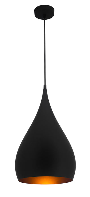 BONIN HANGLAMP DE LUXE  MAT/ZWART/GOUD     25     ART NR 23432021/