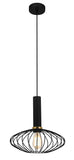 HANGLAMP KONAH 1 LICHTS DE LUXE ZWART     ART NR 23432135/