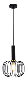 HANGLAMP  KONAH 1 LICHTS DE LUXE ZWART      ART NR  23432137/
