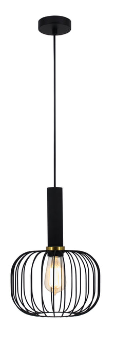 HANGLAMP  KONAH 1 LICHTS DE LUXE ZWART      ART NR  23432137/