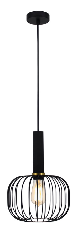 HANGLAMP  KONAH 1 LICHTS DE LUXE ZWART      ART NR  23432137/
