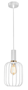 HANGLAMP KONAH 1 LICHTS DE LUXE WIT    ART NR 23432138/