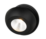 "" BOLEO "" WANDSPOT LED 1 LICHTS MAT ZWART ART NR 23433001/