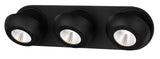 "" BOLEO  ""SPOT LED 3 LICHTS MAT ZWART  ART NR 23433003/