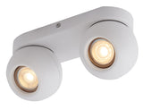 """ RITON '''" SPOT LED 2 LICHTS MAT WIT  ART NR 23433022/