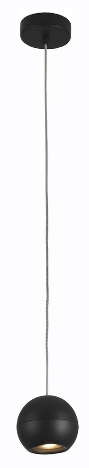 "" RITON "" PENDELLAMP  LED 1 LICHTS MAT ZWART  ART NR 23433036/