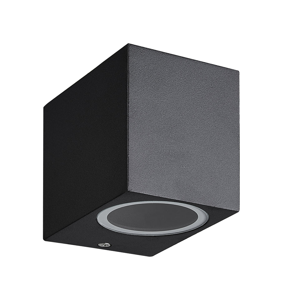 OUTDOOR WANDSPOT ""LUX"" 1 LICHTS  ZWART VIERKANT  ART NR: 23434030/