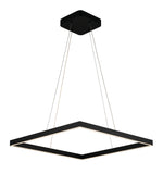 EXCLUSIEVE LED PENDELLAMP ""TURE"" ZWART  VIERKANT 600 ART NR: 23435045/