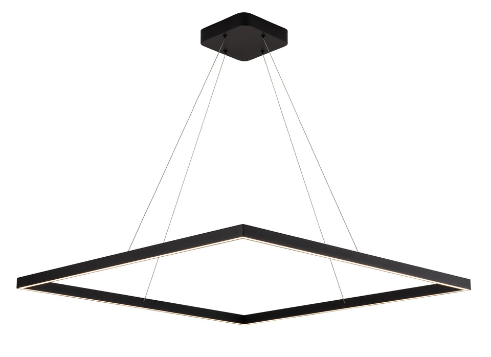 EXCLUSIEVE LED PENDELLAMP ""TURE"" ZWART  VIERKANT 900 ART NR: 23435046/
