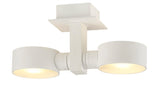 PLAFONDSPOT ""TIC-TAC"" LED 2 LICHTS   WIT         ART NR 24012103/