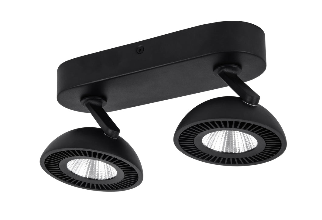 LOOMI SPOT LED 2 LICHTS MAT ZWART ART NR 24012501/
