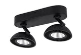 LOOMI SPOT LED 2 LICHTS MAT ZWART ART NR 24012501/