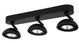 LOOMI SPOT LED 3 LICHTS MAT ZWART  ART NR 24012502/