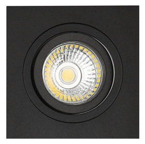 INBOUW SPOT "" NOOM  VIERKANT"" 95MM  ZWART  ART NR: 24014020/