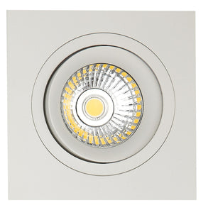 INBOUW SPOT "" NOOM  VIERKANT"" 95MM  WIT  ART NR: 24014035/