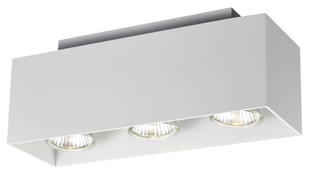 OPBOUW LED SPOT 3 LICHTS DUBO MAT/WIT  ART NR: 24014242/