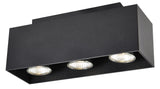 OPBOUW LED SPOT 3 LICHTS DUBO MAT/WIT  ART NR: 24014247/