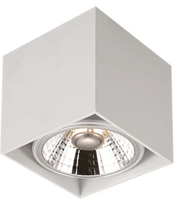 OPBOUW LED SPOT VIERKANT 1 LICHTS '' LOX ''  WIT  ART NR: 24014301/