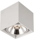 OPBOUW LED SPOT VIERKANT 1 LICHTS '' LOX ''  WIT  ART NR: 24014301/