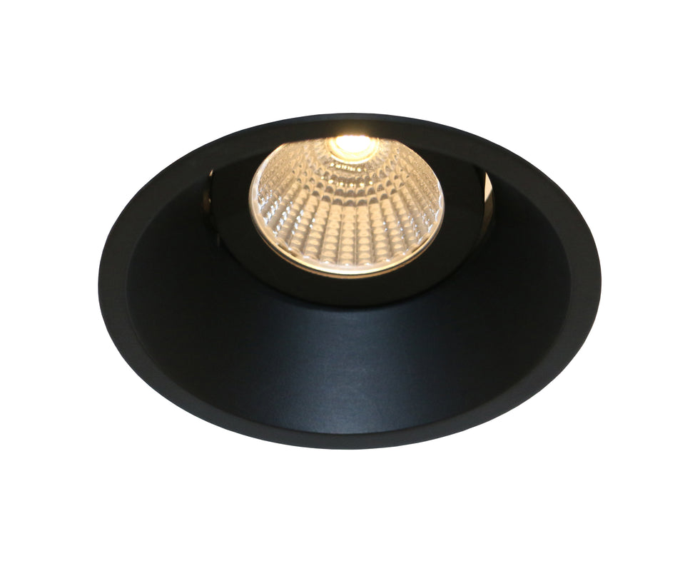 INBOUW SPOT "" TATIZ "" 100MM  SATIN/ZWART  ART NR: 28202573/