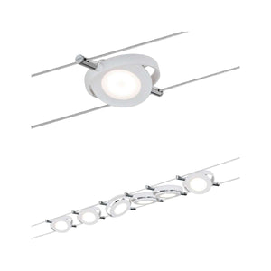KABELSET 230 V-12V DC "" ROUND CAM ''  WIT  6 LICHTS  ART NR: P94106%