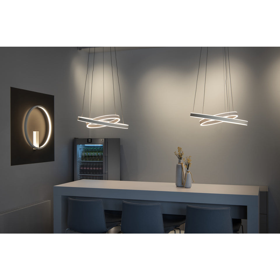 SUPER LUXE LED WANDLAMP "" UNO "" 400MM  MAT/WIT  ART NR: 2002917