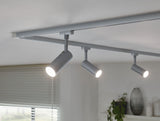 L-VORMIGE  STARTERSET 1 FASE TRACK/RAIL  "" TURBO ""  5 LICHTS MAT/CHROOM  ART NR: LATH  P95506%