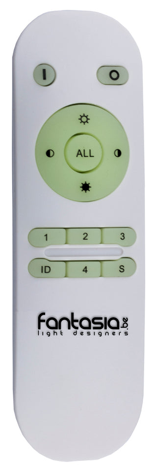 PLAFOND SPOT ""LUKE""CCT  1 LICHTS VIERKANT 300  WIT INCL CONTROLLER ART NR: 23422135/