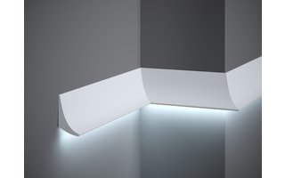PLINT SIERLIJST DOWN VOOR INDIRECTE LED-STRIPS VERLICHTING  ART NR  27042QL/