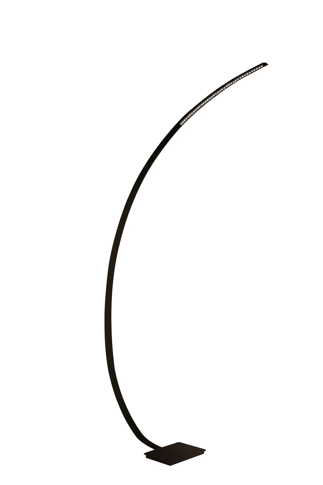 VLOERLAMP DE LUXE LED '' BROOVE " MAT/ZWART  ART NR: 23402498/